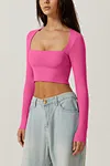 padded crop top